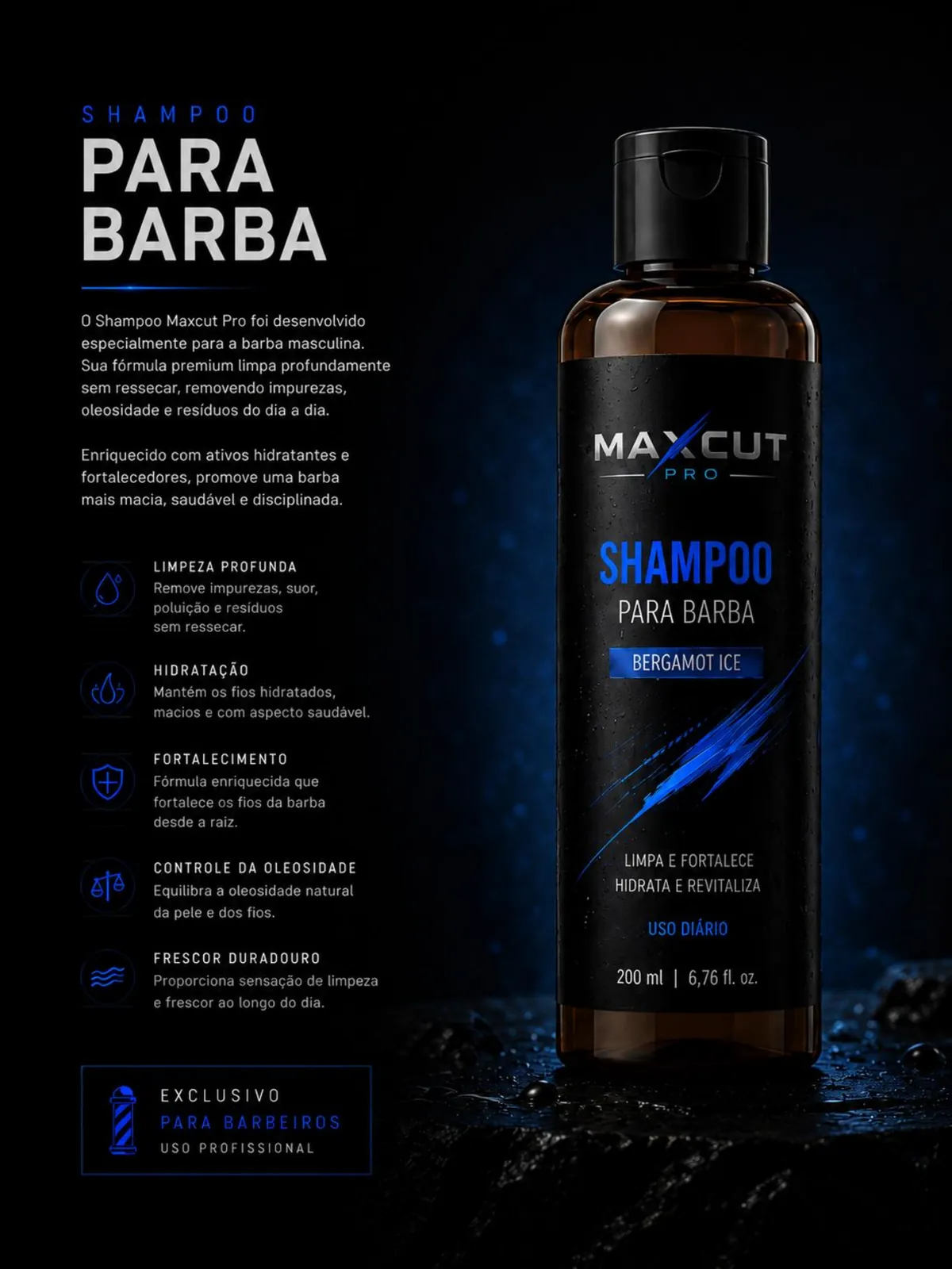 Shampoo para barba MAXCUT PRO